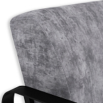 Кресло серый велюр с жесткими подлокотниками на полозьях Ashton варинант исполнения - 5 | Loft Concept в Краснодаре