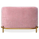 Банкетка овальная пыльно-розовый велюр на 4-х металлических ножках золотого цвета SANJAY варинант исполнения - 2 | Loft Concept в Краснодаре
