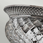 Потолочный светильник с чашеобразным плафоном из толстого волнообразного стекла и широким узорчатым основанием Hinkley варинант исполнения - 6 | Loft Concept в Краснодаре