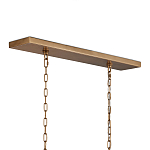 Люстра прямоугольная с каркасом золотого цвета Soft Glow Lamps варинант исполнения - 5 | Loft Concept в Краснодаре