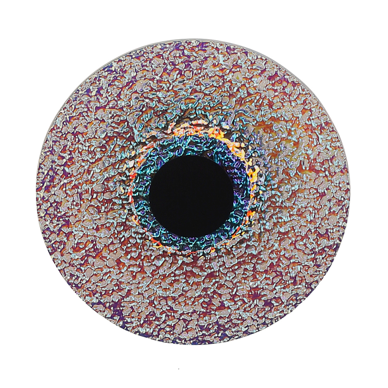 Бра круглое стеклянное с морозным эффектом Heterochromia Мульти Черный в Краснодаре | Loft Concept 