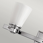 Бра для ванных комнат с белыми стеклянными конусными плафонами Hinkley варинант исполнения - 3 | Loft Concept в Краснодаре