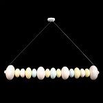 Подвесной светильник светодиодный горизонтальный в виде ожерелья из пастельных сфер Pastel Lunaria Horizon  варинант исполнения - 1 | Loft Concept в Краснодаре