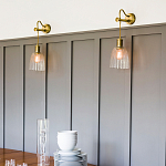 Бра с подвесной лампой на шнуре и ребристым патроном Elstead Lighting варинант исполнения - 2 | Loft Concept в Краснодаре