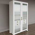 Дизайнерский шкаф витрина Elsa Dreams White с 4-мя ящиками варинант исполнения - 3 | Loft Concept в Краснодаре