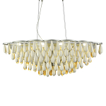 Люстра с подвесками в форме капель на серебристом каркасе Raindrop варинант исполнения - 2 | Loft Concept в Краснодаре