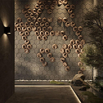 Гипсовая 3D панель с принтографией PM-41 варинант исполнения - 3 | Loft Concept в Краснодаре