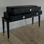 Премиальная Консоль с тремя ящиками Elsa Dreams Black варинант исполнения - 2 | Loft Concept в Краснодаре