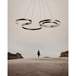 Люстра подвесная светодиодная в виде волнообразной ленты Ribbon Vortex варинант исполнения - 14 | Loft Concept в Краснодаре