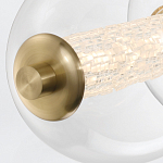 Подвесной светильник линейный с прозрачными стеклянными шарами разного диаметра Eurofase варинант исполнения - 14 | Loft Concept в Краснодаре