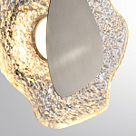 Бра с рельефным волнообразным стеклянным плафоном и вставкой из мрамора Liquid Stone варинант исполнения - 10 | Loft Concept в Краснодаре