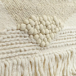 Панно из шерсти и хлопка с узором Beige Calista Serene варинант исполнения - 3 | Loft Concept в Краснодаре