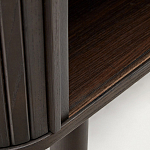 Буфет тёмно-коричневого цвета из ясеневого шпона с 2-мя раздвижными дверями Toinette варинант исполнения - 4 | Loft Concept в Краснодаре
