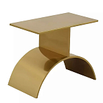 Дизайнерский журнальный стол золотой на полукруглом основании Wecaben варинант исполнения - 1 | Loft Concept в Краснодаре