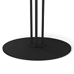 Стол журнальный круглый с бежевой столешницей из стекла Beige Marble варинант исполнения - 4 | Loft Concept в Краснодаре