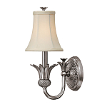 Бра с бежевым тканевым абажуром и декоративной чашей Hinkley варинант исполнения - 5 | Loft Concept в Краснодаре