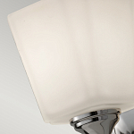 Бра для ванных комнат с белым матовым плафоном квадратной формы на основании цвета хром Feiss варинант исполнения - 5 | Loft Concept в Краснодаре