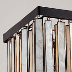 Люстра линейная прямоугольная с подвесками из натурального перламутра Nacre варинант исполнения - 3 | Loft Concept в Краснодаре