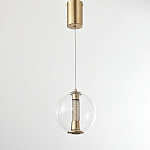 Подвесной светильник с плафоном в форме шара Inner Gleam Orb gold варинант исполнения - 5 | Loft Concept в Краснодаре
