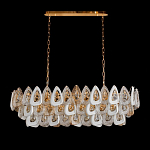 Люстра овальная с многослойными белыми и прозрачными подвесками Character Chandelier варинант исполнения - 3 | Loft Concept в Краснодаре