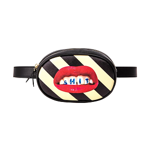 Поясная сумка Seletti Shit Striped
