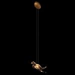 Подвесной светильник с прозрачной стеклянной птичкой Serip Voa варинант исполнения - 5 | Loft Concept в Краснодаре