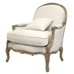 Кресло Ava Classical Armchair beige flax варинант исполнения - 3 | Loft Concept в Краснодаре