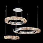 Люстра из 3-х колец с мозаичным хрустальным оформлением Sparks of Crystal варинант исполнения - 3 | Loft Concept в Краснодаре