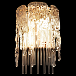 Бра с эффектом стекающего стекла и прозрачными трубками Textured Glass варинант исполнения - 3 | Loft Concept в Краснодаре