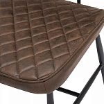 Стул с темно-коричневой обивкой из экокожи Benderson варинант исполнения - 7 | Loft Concept в Краснодаре