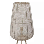 Торшер с плетеным металлическим плафоном Wicker Iron Lamp варинант исполнения - 1 | Loft Concept в Краснодаре