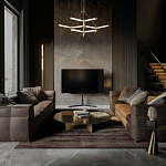 Люстра с геометрической конструкцией из вытянутых цилиндрических плафонов Hex Scaffold  варинант исполнения - 13 | Loft Concept в Краснодаре