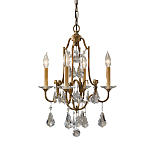 Люстра с 4-мя лампами и стеклянными подвесками в классическом стиле Feiss варинант исполнения - 1 | Loft Concept в Краснодаре