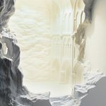 Встраиваемый в стену гипсовый светильник под покраску с эффектом разрушенной стены Antiquity Athena варинант исполнения - 7 | Loft Concept в Краснодаре