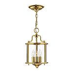 Подвесной светильник с прозрачным стеклянным цилиндрическим плафоном в классическом стиле на цепи Hinkley варинант исполнения - 13 | Loft Concept в Краснодаре