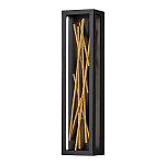 Бра в прямоугольной черной рамке с декором в виде ветвей в золотой отделке Hinkley варинант исполнения - 1 | Loft Concept в Краснодаре