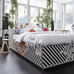 Дизайнерская кровать с системой хранения варинант исполнения - 1 | Loft Concept в Краснодаре