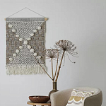 Панно из шерсти и хлопка с узором Beige Calista Orbit варинант исполнения - 4 | Loft Concept в Краснодаре