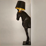 Horse Statue Floor Lamp Большой светильник Черная Лошадь варинант исполнения - 3 | Loft Concept в Краснодаре