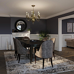 Люстра цвета латунь с 6-ю лампами в форме свечей в классическом стиле Hinkley варинант исполнения - 8 | Loft Concept в Краснодаре