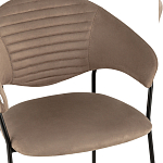 Коричневый стул с обивкой из искусственной замши Alexis варинант исполнения - 6 | Loft Concept в Краснодаре