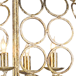 Люстра в форме шара с рядами из колец Million Rings варинант исполнения - 1 | Loft Concept в Краснодаре