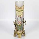 Фарфоровая ваза с бронзовыми элементами Eden Garden варинант исполнения - 6 | Loft Concept в Краснодаре