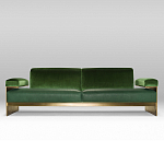 Эксклюзивный Диван в стиле Арт-деко Phoenix с элегантными латунными элементами  варинант исполнения - 1 | Loft Concept в Краснодаре