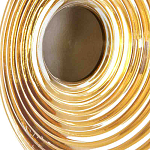 Бра с рельефным круглым плафоном янтарного цвета Savio Glass Disc Light варинант исполнения - 4 | Loft Concept в Краснодаре