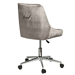 Кресло офисное с обивкой из серого велюра Stylish Velor Office Chair варинант исполнения - 1 | Loft Concept в Краснодаре