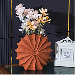 Ваза керамическая в виде круглой терракотовой морской раковины Galapagos варинант исполнения - 3 | Loft Concept в Краснодаре