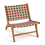 Кресло низкое из массива тика Barbados варинант исполнения - 2 | Loft Concept в Краснодаре