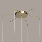 Люстра с 7-ю плафонами из прозрачного стекла в форме шара Orb Cascade  варинант исполнения - 13 | Loft Concept в Краснодаре