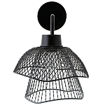 Бра с сетчатым металлическим абажуром Black Mesh Lampshade варинант исполнения - 2 | Loft Concept в Краснодаре